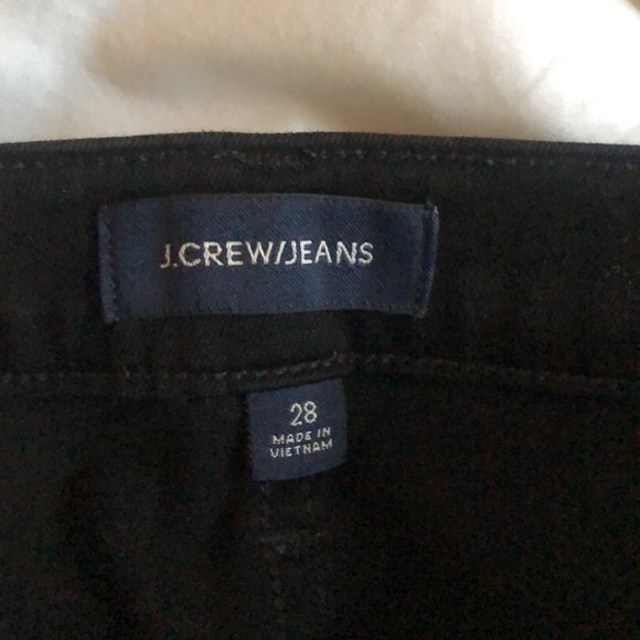J.Crew 8" Toothpick Jeans In True Black - Picture 5 of 7